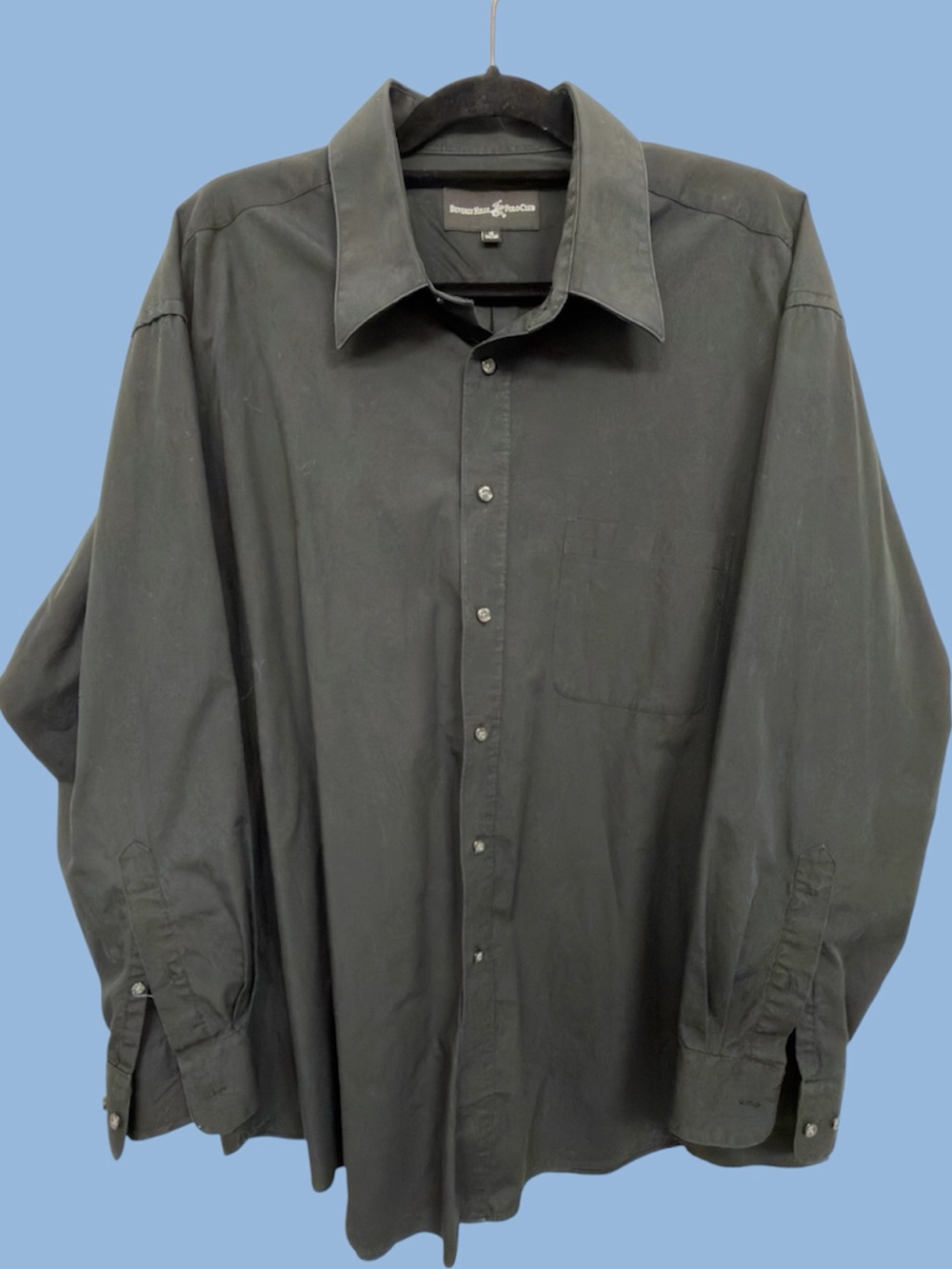 Beverly Hills Polo Club Button Down Shirt - black - 19 34/35